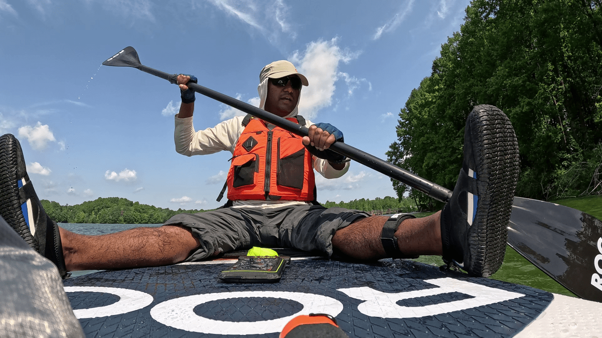 Trying a Kayak Seat on my SUP (SUP-YAK)